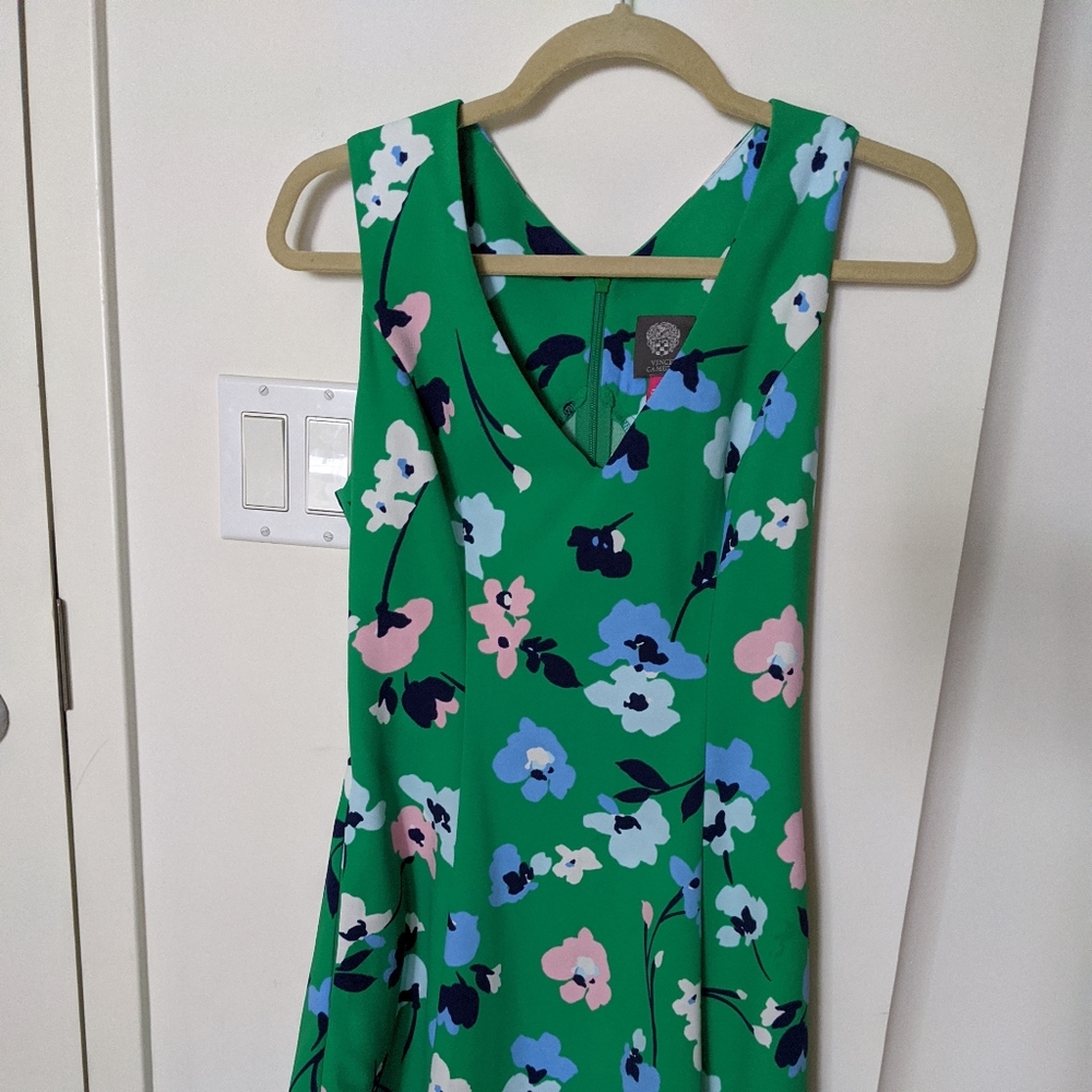 Vince Camuto V-Neck Fit and Flare Dress